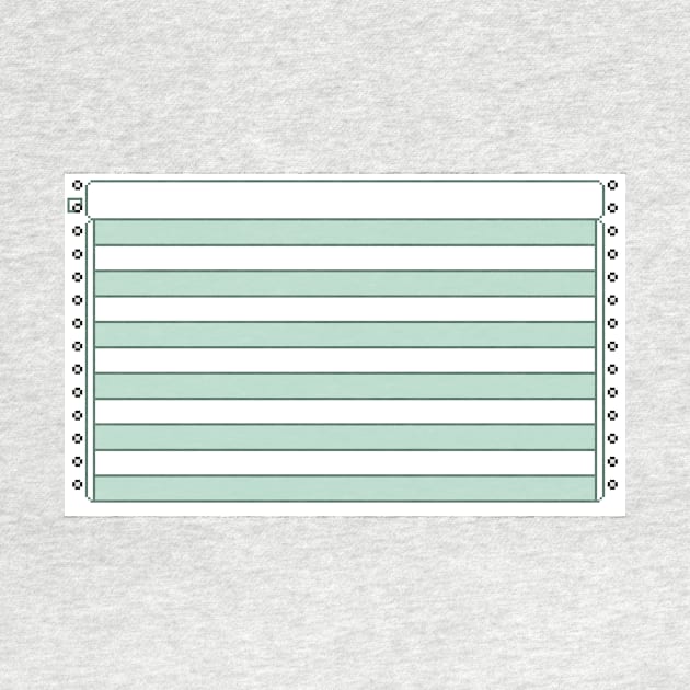 Pixel Green Bar Paper by Vampireslug